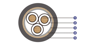 150/250V XLPE Insulated, LSOH (SHF1) Sheathed, Armoured Flame Retardant Instrumentation &amp; Control Cables (Multicore)